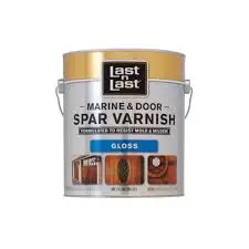 LAST N LAST MARINE AND DOOR SPAR VARNISH HIGH GLOSS AMBER QUART
