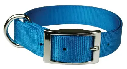 LEATHER BROTHER 1" REG BRAVO 1PLY NYLON COLLAR CLR/NPK 28" - 115N-N...