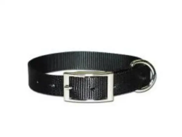 LEATHER BROTHER 3/8" REG 1PLY NYLON COLLAR ADJ HARN/BK - 17SXBK.. 