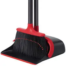 LONG HANDLE DUST PAN W/ SMALL BROOM SET