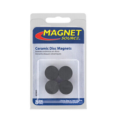 MAGNETS CERAMIC DISC 3/4" DIA - 07003