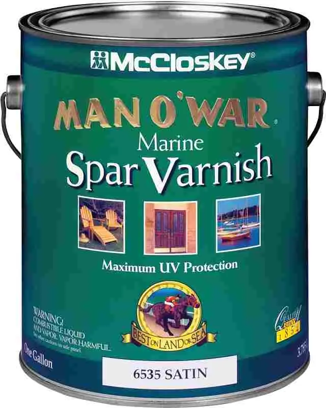 MCCLOSKREY MAN O'WAR LOW VOC MARINE SPAR SATIN VARNISH GAL - 080.0006535.007