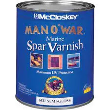 MCCLOSKREY MAN O'WAR LOW VOC MARINE SPAR SEMI-GLOSS CLEAR VARNISH G...