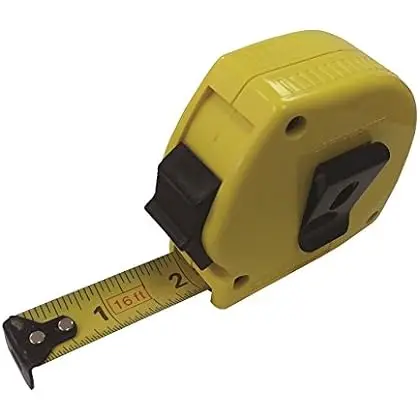MEASURE TAPE 16' X 1" DBL STEEL BLADE NYLON STRAP BROWN USA - NT16P