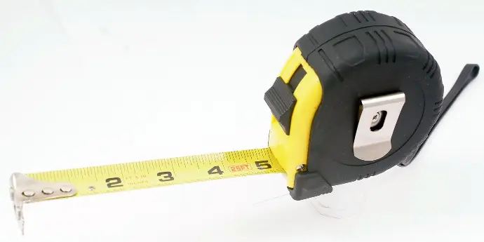 MEASURE TAPE 25' X 1" DBL STEEL BLADE NYLON STRAP BROWN USA - NT25P