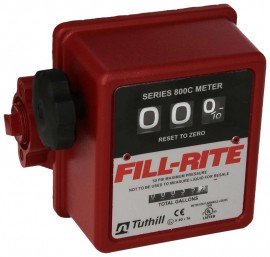 MECHANICAL FLOW METER 5 T0 20 GPM 3/4" PORTS  FILL-RITE - 807C