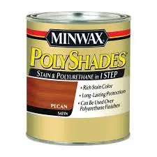 MINWAX POLYSHADES 61320444 WOOD STAIN AND POLYURETHANE 320 PECAN SATIN QUART - 61320444