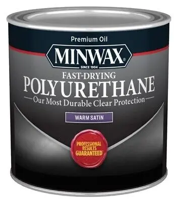 MINWAX POLYURETHANE FAST DRYING CLEAR STAIN 8oz 1/2PT - 230104444