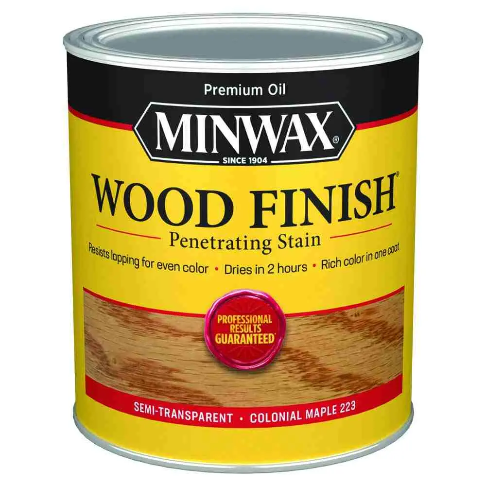 MINWAX WOOD FINISH PENETRATING STAIN COLONIAL MAPLE 223 - 70005444 QUART