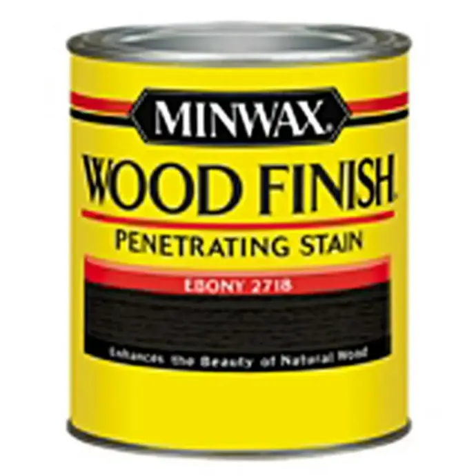 MINWAX WOOD FINISH PENETRATING STAIN EBONY 2718 1/2PT - 227184444