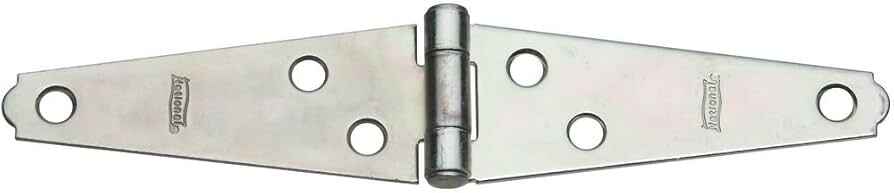 NATIONAL 8" HEAVY STRAP HINGE 282BC-ZN - N128-157