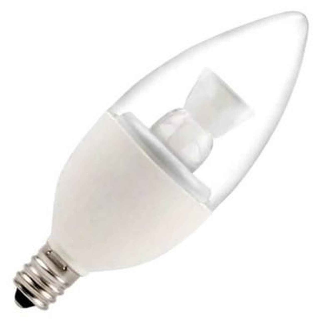 NATURALED 5WATT TORPEDO SHAPED DIMMABLE LED 3000K SOFT WHITE CANDELABRA BASE 120V - 4563