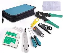 NETWORK CABLE REPAIR MAINTENANCE TOOL KIT SET RJ45 RJ11 CAT5E CAT6 CA...