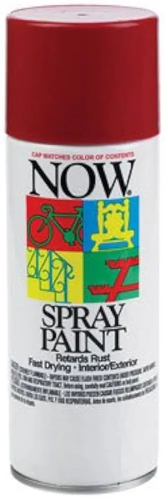 NOW SPRAY PAINT WAGON RED 9oz - 21217