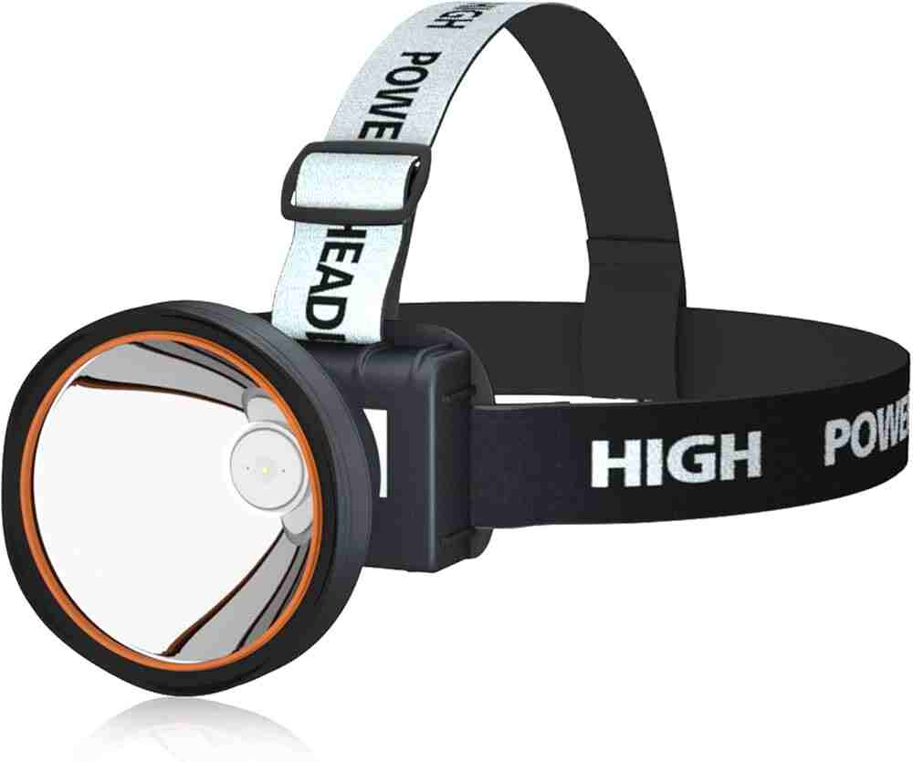 ODEAR SUPER BRIGHT HEADLAMP RECHARGEABLE LED SPOTLIGHT W BATTERY POWERED HEADLIGHT LARGE - X001EM1O09