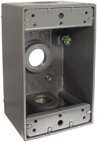 ORBIT 1GANG WEATHERPROOF 3/4" KO BOX 3-1/2 X 2.63" DEEP - 1DB75-3