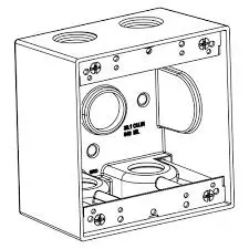 ORBIT 2DB75-5 WATERPROOF ELECTRIC BOX 2-GANG BOX - 2DB75-5