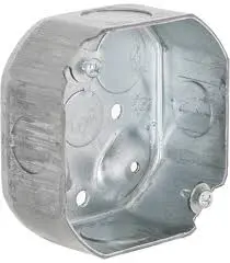 Flat Octagonal Box Cover w/ 1/2'' KO TP328/11103/4RBCK