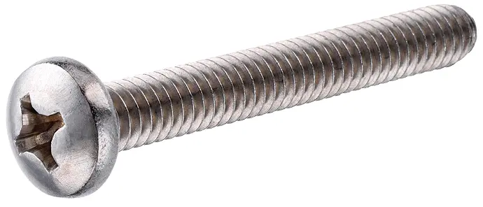 PAN HEAD SS PHILIP MACHINE SCREW #10 - 24 X 3" - 828518 - EACH