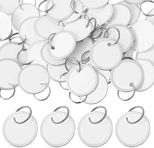 PAPER KEY TAG W/SPLIT RING-BLK HY-KO - KB144-10