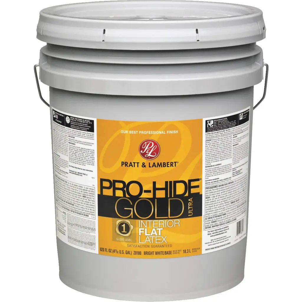 PRATT& LAMBERT PRO-HIDE GOLD EXTERIOR ACRYLIC CEMENT AND STUCCO PRIMER FLAT WHITE GAL - 0000Z6300-16