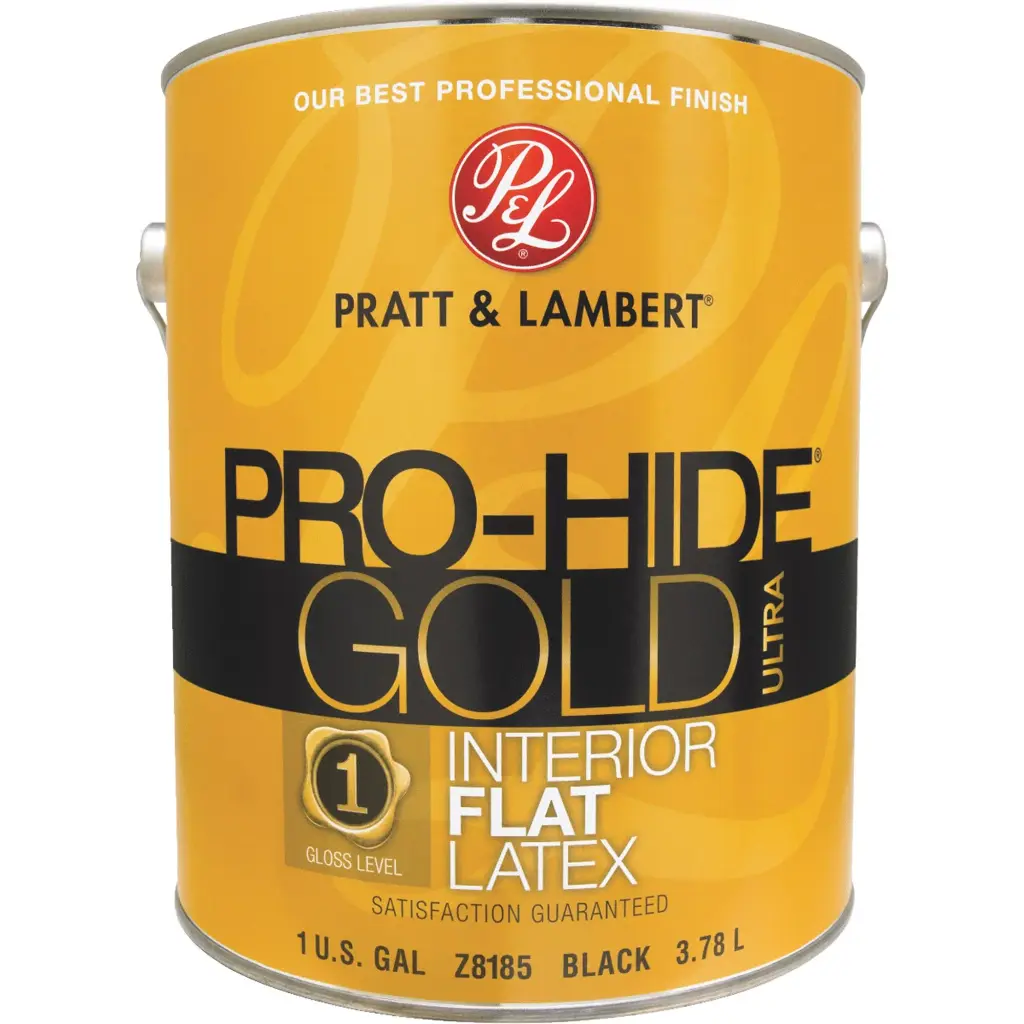 PRATT& LAMBERT PRO-HIDE GOLD ULTRA INTERIOR LATEX PAINT FLAT PASTEL BASE 1 GAL - 0000Z8181-16