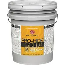 PRATT& LAMBERT PRO-HIDE GOLD ULTRA INTERIOR LATEX PAINT SEMI-GLOSS BRIGHT WHITE BASE 5 GAL - 0000Z8380-20