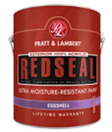 PRATT& LAMBERT REDSEAL ACRYLIC EXTERIOR LATEX EGGSHELL BASE3 5 GAL - 0000Z1893-20