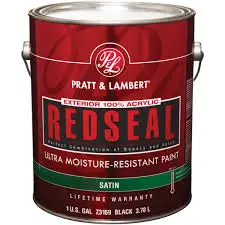 PRATT& LAMBERT REDSEAL EXTERIOR LATEX SATIN WHITE QUART - 0000Z3100...