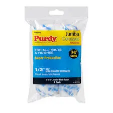 PURDY JUMBO COLSSUS 1/2" SEMI SMOOTH SURFACE MINI ROLLER FRAMES 2PK...