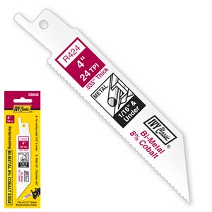R424C 4" 24T BI-METAL RECIP SAW BLADE IVY - 28606