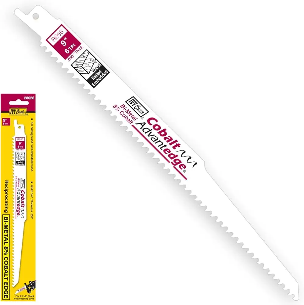 R956C 9" 6T BI-METAL RECIP SAW BLADE IVY - 28628