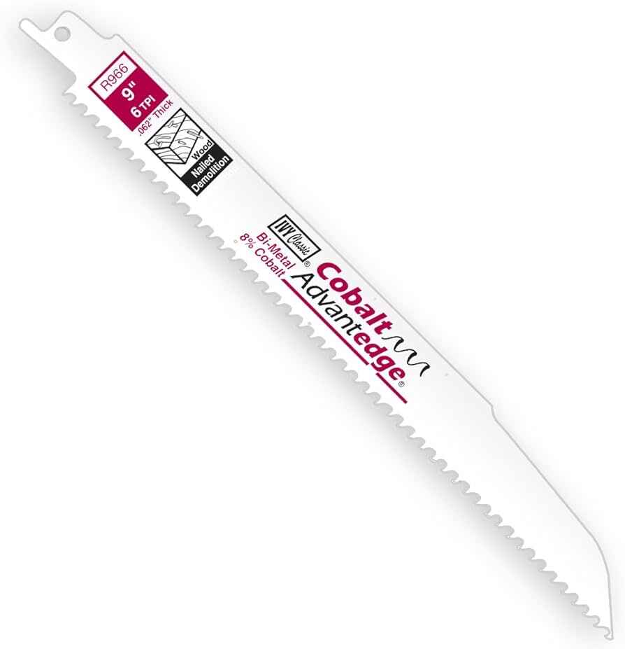 R966C 9" 6T BI-METAL RECIP SAW BLADE IVY - 28634