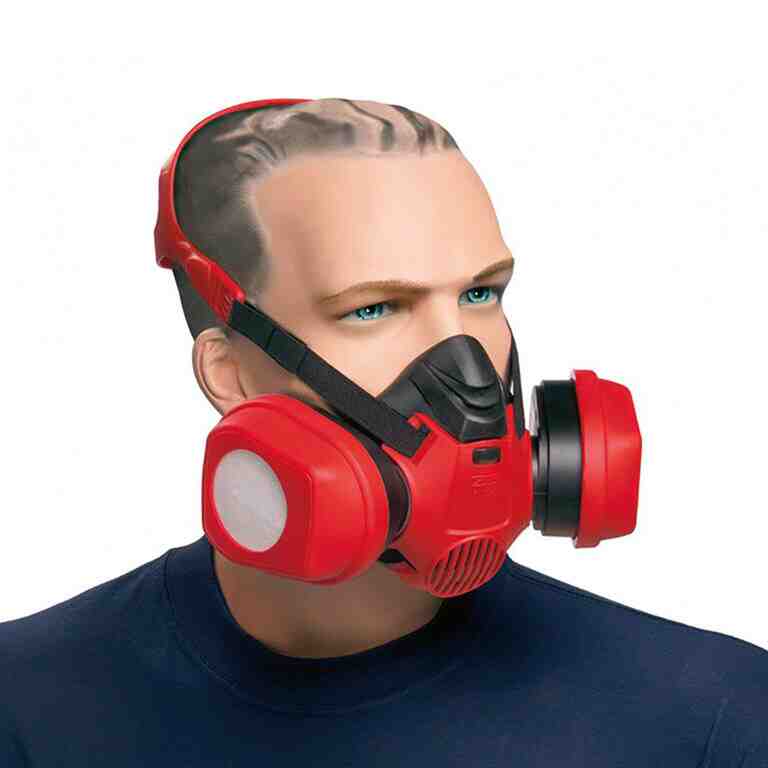 RESPIRATOR 1/2 FACE DUAL CARTIDGE RES PRE