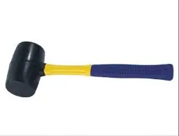 RUBBER HAMMER BLACK FIBER GLASS HANDLE 16OZ - DXH10