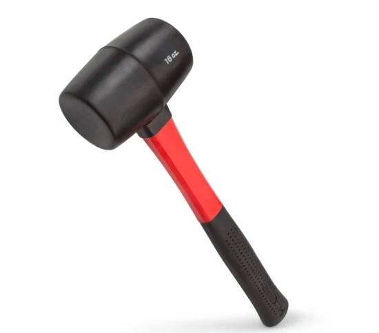 RUBBER HAMMER WHITE FIBER GLASS HANDLE 16OZ - DXH15