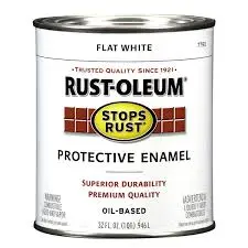 RUST OLEUM FLAT WHITE PAINT 7790 -GAL