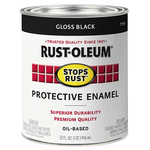 RUST-OlEUM Gloss Black Paint - 7779 QT
