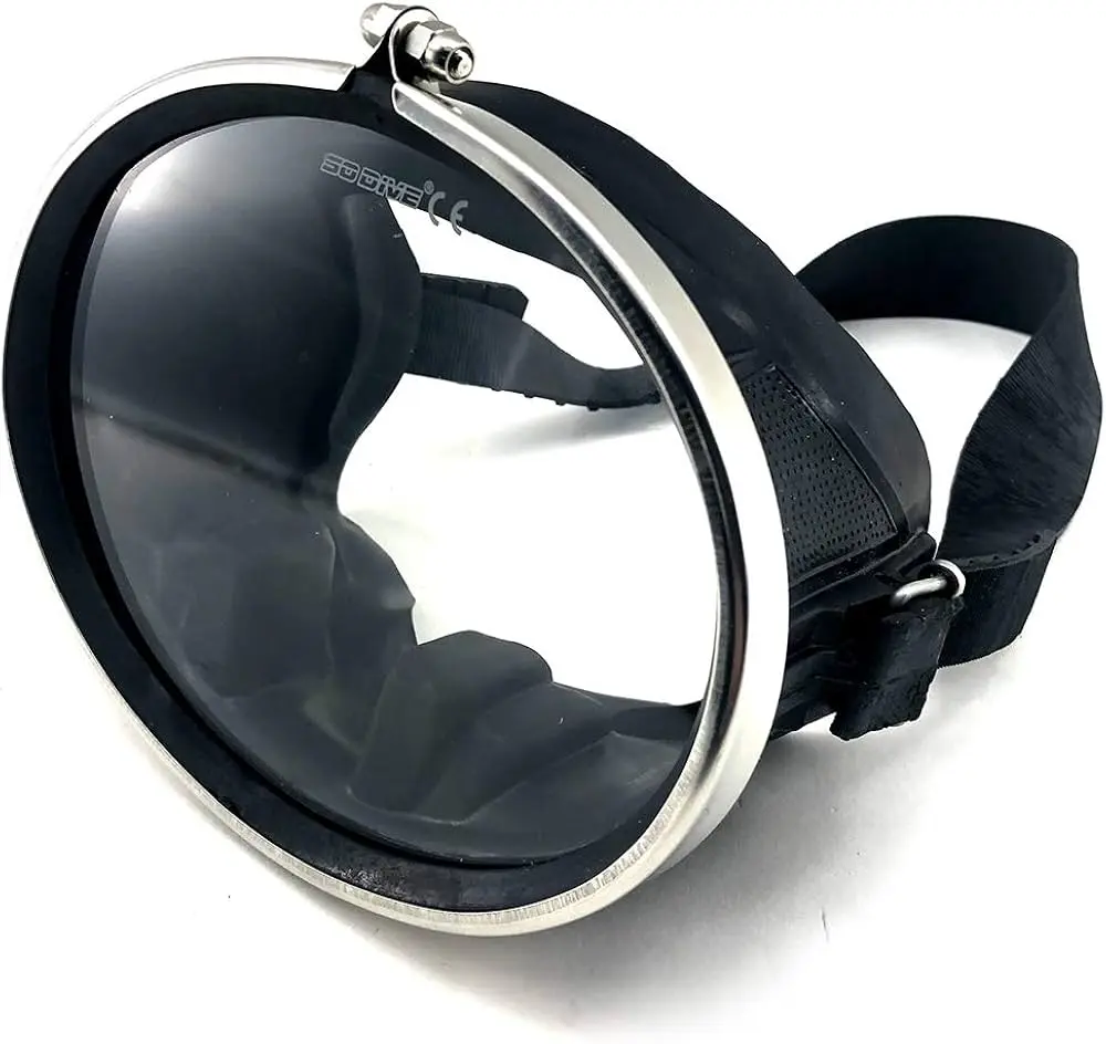 Rubber Diving Mask Glass