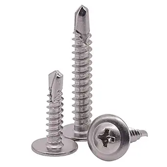 SCREW SELF DRILL 8 X 1" WAFER PH PIBR