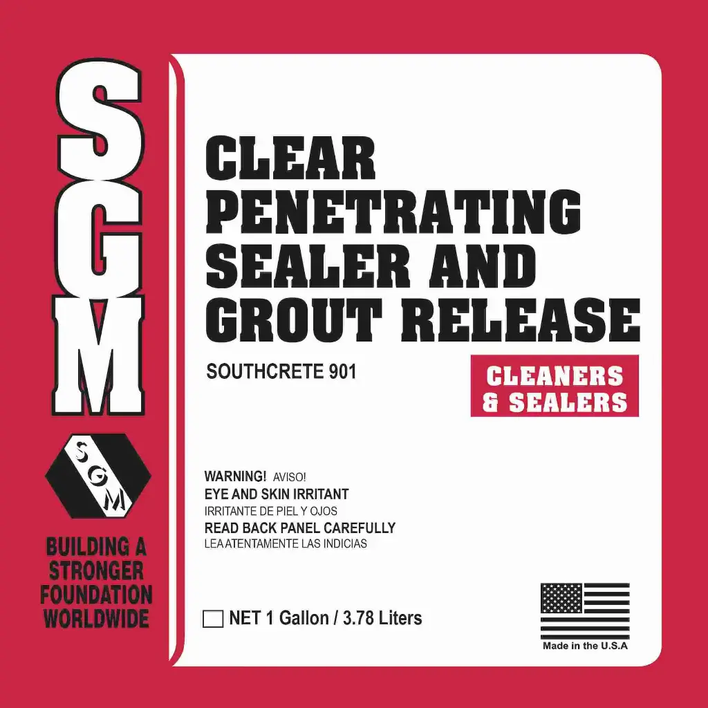 SGM CLEAR PENETRATING SEALER AND GROUNT RELEASE