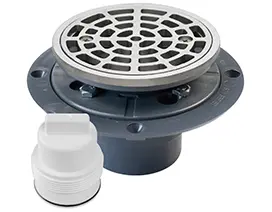 SIOUX CHIEF DRAIN AND PLUG SHOWER PAN W TEST PLUG - 73016