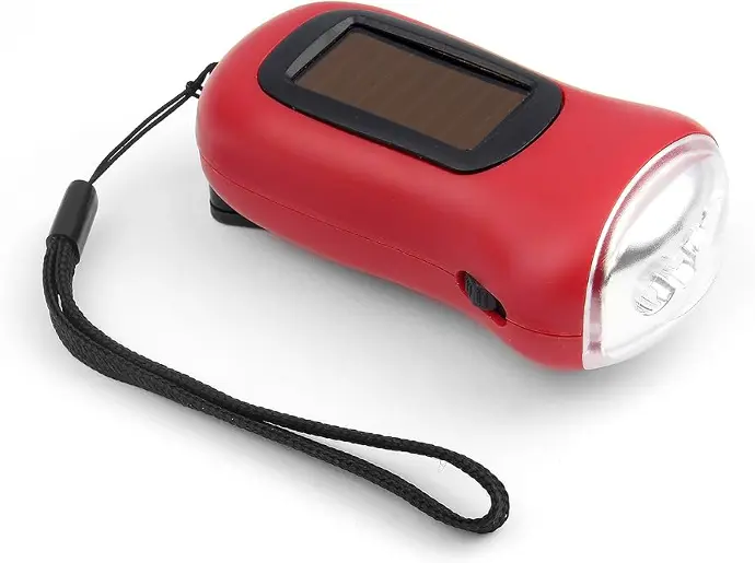 SOLAR LED CRANK FLASHLIGHT HY-KO - KC630