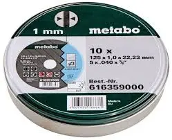 SP 125 X 1.0 X 22.23 FAST METAL CUTTING DISC METABO - 616359000