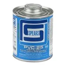 SPEARS MED BODY AQUA BLUE PVC GLUE 1/2 PINT - PVC25B-010