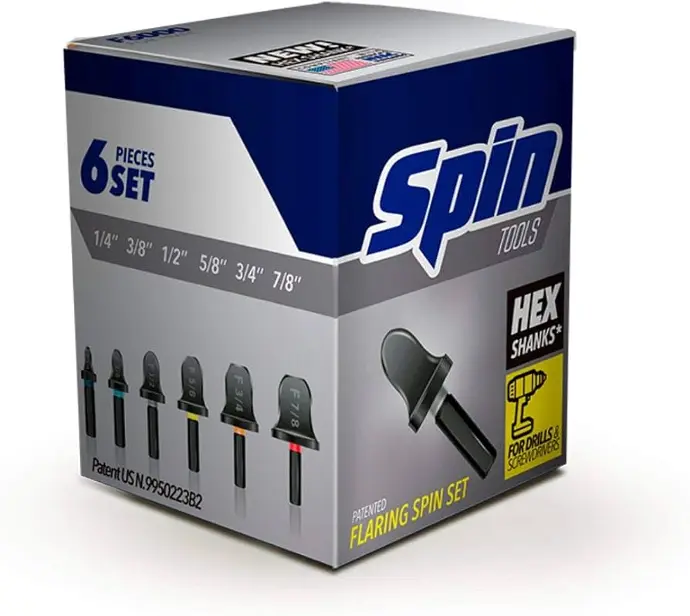 SPIN F600 FLARING TOOL DRILL BIT 1/4" - 7/8" BITS - F6000