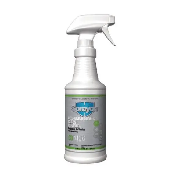 SPRAYON CD1106 NON-AMMONIATED GLASS CLEANER 32oz TRIGGER PRAY BOTTLE LIQUID - S1106T1232