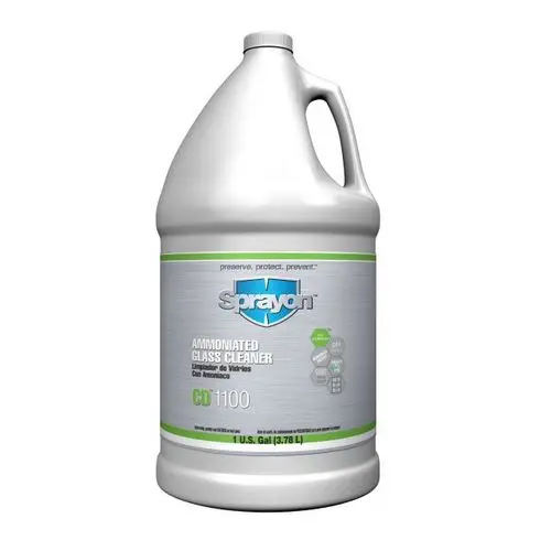 SPRAYON S011000401 CD1100 UN-OBSCURED AMMONIATED GLASS CLEANER 1GAL LIQUID BLUE AMMONIA - S011000401