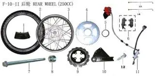 SPROCKET - LF200GY-4 OUTPUT - 16310-19