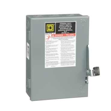 SQ D 30A, 3-PH DISCONNECT SWITCH DU321 - 3150-99-219
